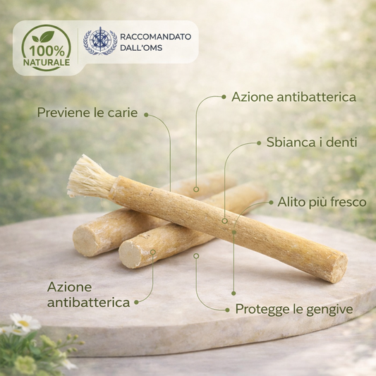 3 Stick di Miswak: 100% Naturale