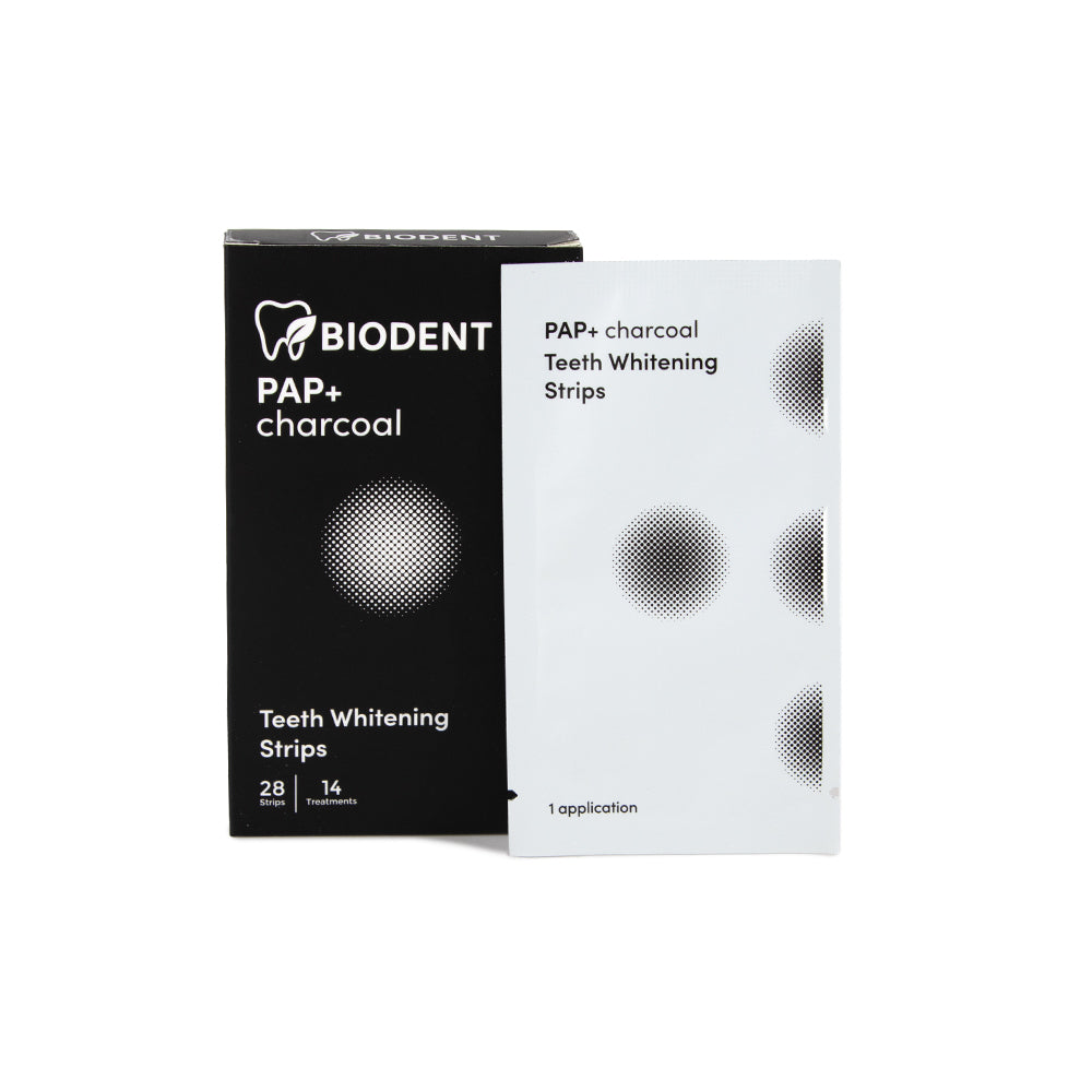 Strisce sbiancanti al carbone attivo