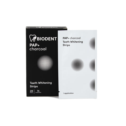 Strisce sbiancanti al carbone attivo