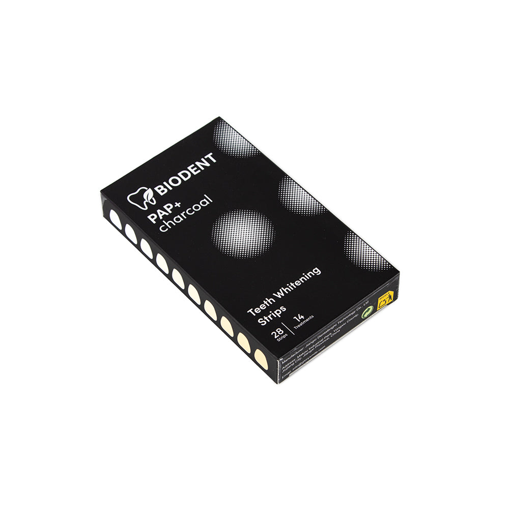 Strisce sbiancanti al carbone attivo