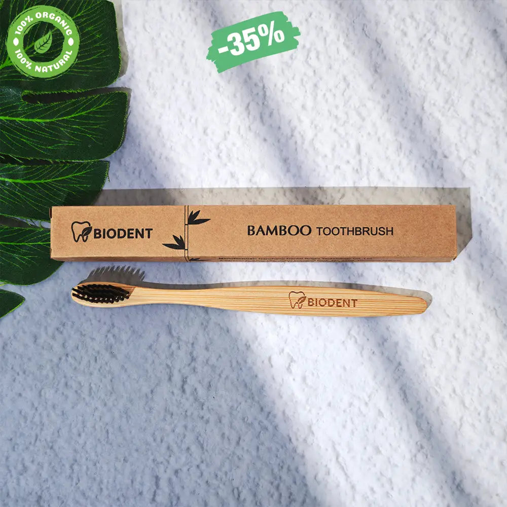 Kit Carbone Sbiancante: Polvere al Carbone + Striscie al Carbone + Spazzolino Bamboo