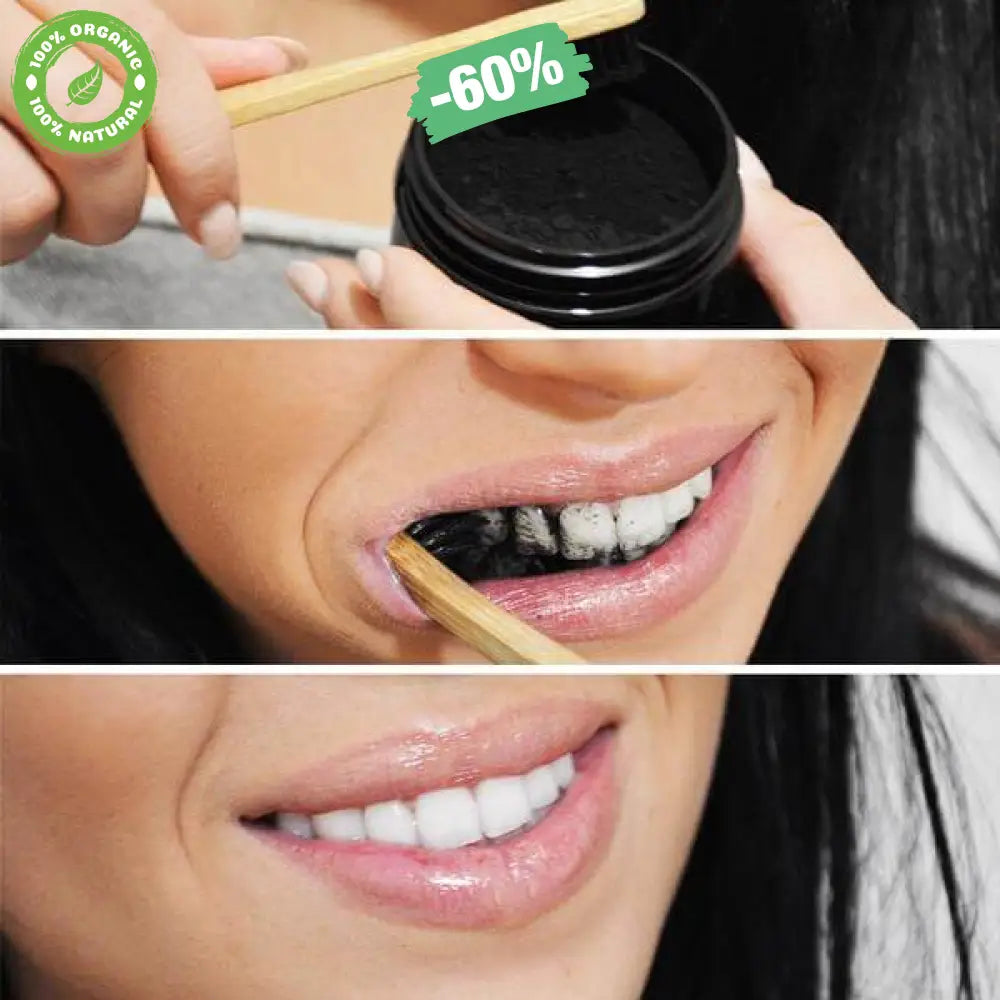 Polvere Sbiancante per i Denti al Carbone Attivo